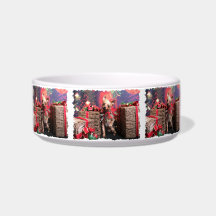 Christmas - Yorkie - Lucy Pet Food Bowl