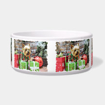 Christmas - Yorkie - Willie Dog Bowls