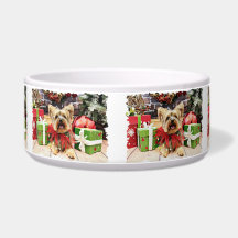 Christmas - Yorkshire Terrier - Bella Pet Water Bowls