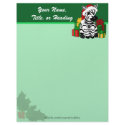 Christmas Zebra Letterhead letterhead