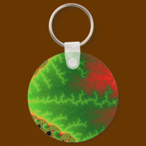 Christmas Zigzag Keychain