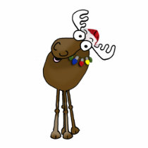 Christmoose cut-out Christmas ornament photo sculptures by graphicdoodles Christmoose cut-out Christmas ornament photo sculptures