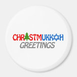 CHRISTMUKKAH GREETINGS -.png Refrigerator Magnets