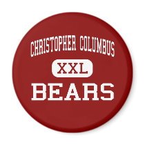 Christopher Columbus - Bears - Middle - Clifton magnets by customteamsportswear Christopher Columbus - Bears - Middle - Clifton magnets