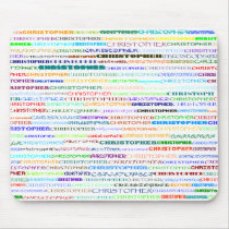 Christopher Text Design II Mousepad by SjStevenson Christopher Text Design II Mousepad
