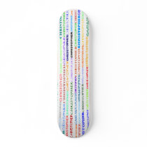 Christopher Text Design II Skateboard by SjStevenson Christopher Text Design II Skateboard