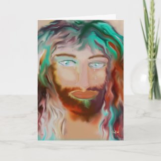 Christ's Compassion Christmas Card card