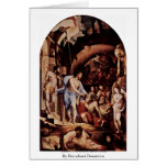 Christ'S Descent Into Hell,  By Beccafumi Domenico Greeting Cards