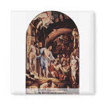 Christ'S Descent Into Hell,  By Beccafumi Domenico Fridge Magnets