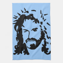 Christs Face kitchen towels