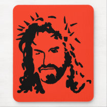 Christs Face mousepads