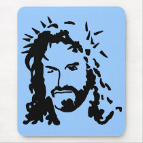 Christs Face mousepads