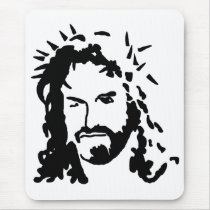 Christs Face mousepads
