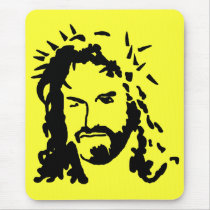 Christs Face mousepads