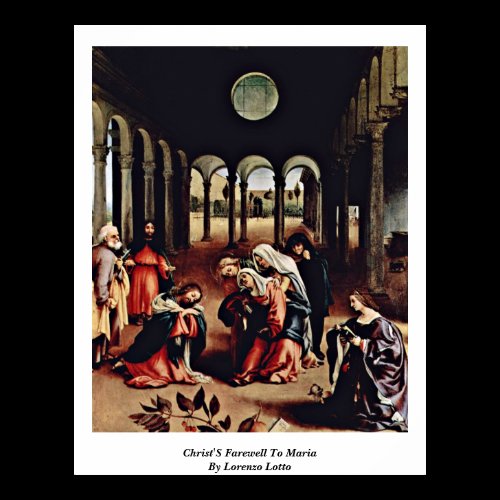 Christ'S Farewell To Maria By Lorenzo Lotto Posters