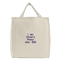 Christ's Friend embroidered bags by Butterfly2008 Christ's Friend embroidered bags