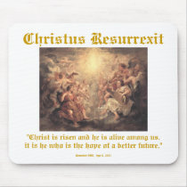 Christus Resurrexit - Hope / edge text mousepads