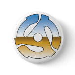 Chrome 45 RPM Pinback Button