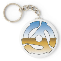 Chrome 45 RPM Keychain