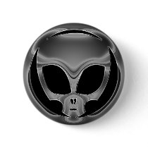 CHROME ALIEN HEAD PINS