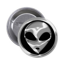CHROME ALIEN HEAD PINS