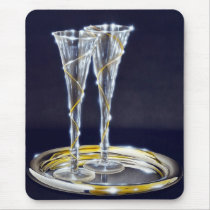 Chrome and glass of illustration mousepad