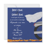 Chrome and Lace Biker Wedding Invitation