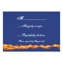 Chrome and Lace Biker Wedding RSVP Custom Invites