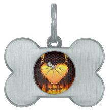 Chrome black widow design 1 with fire pet tags