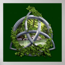 Chrome Celtic Trinity Knot Print