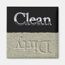 Chrome/Crud dishwasher magnet