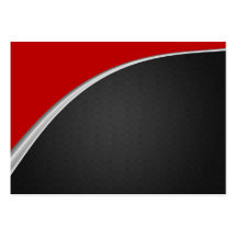 Chrome Curve Red Business Cards