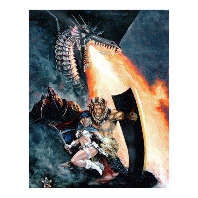 Chrome Dragon Print by dodger