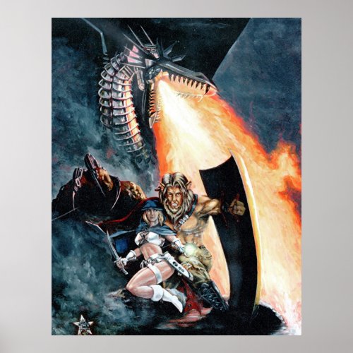 Chrome Dragon print