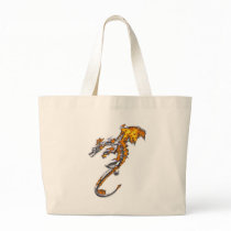 Chrome Dragon with Flames bags by Dragon_Keeper Chrome Dragon with Flames bags