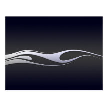 Chrome Flames Postcards