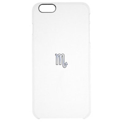 Chrome like Scorpio Zodiac Sign on Hevelius Decor Clear iPhone 6 Plus Case