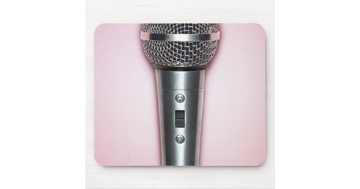 Chrome Microphone Mouse Pad Zazzle