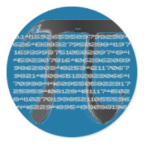 Chrome PI Sticker by phipix Chrome PI Sticker