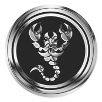 CHROME SCOPRION STICKERS