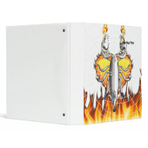Chrome scorpion design 4 with fire and web 3 ring binders