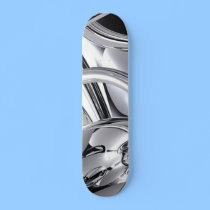 Chrome Skateboard by deesbasenjis Chrome Skateboard