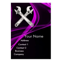 CHROME SKULL AND WRENCHES METAL MECHANICS BUSINESS CARD TEMPLATES