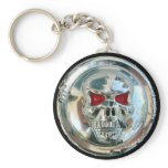 CHROME SKULL KEYCHAIN