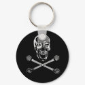 Chrome Skull keychains