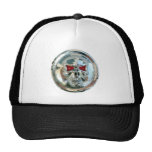 CHROME SKULL MESH HATS