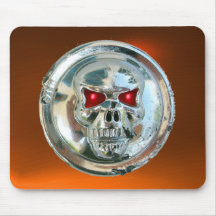 CHROME SKULL , Orange Agate Mousepad
