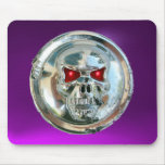 CHROME SKULL , Purple Amethyst Mousepads