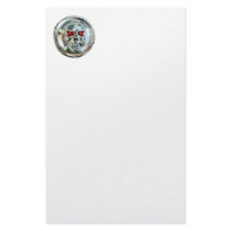 CHROME SKULL PERSONALIZED STATIONERY