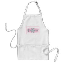Chrome Snowflakes-Pink aprons